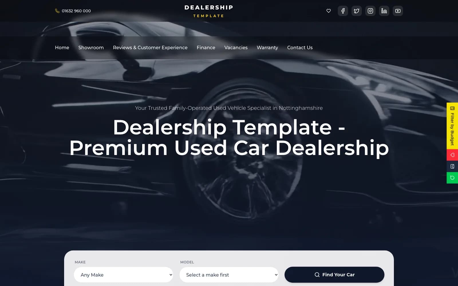 Nexa car dealership website template